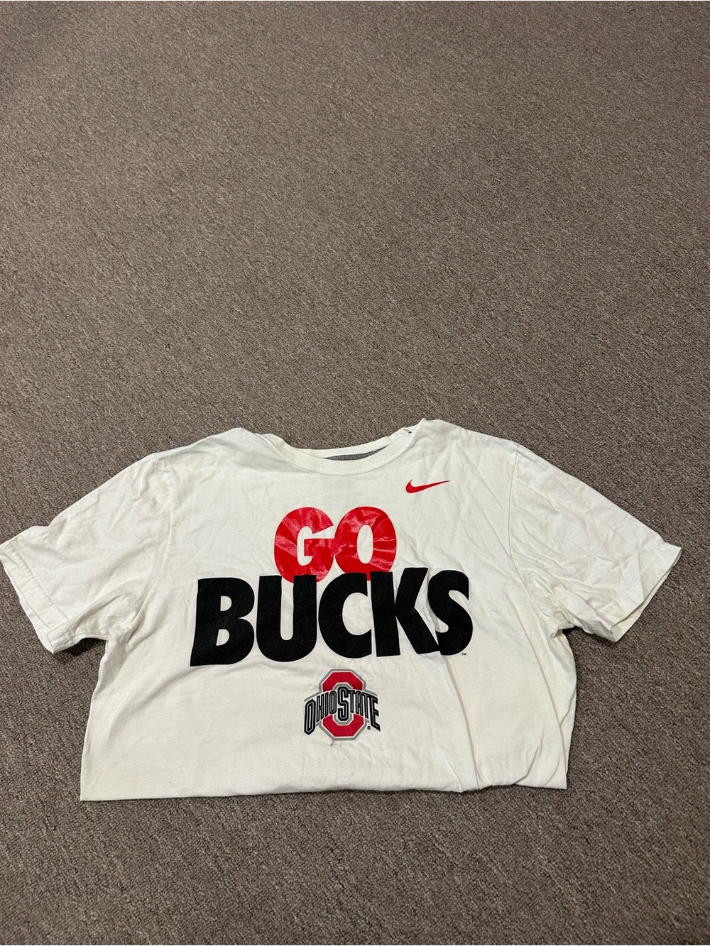 Nike White T‑Shirt with Red Graphic